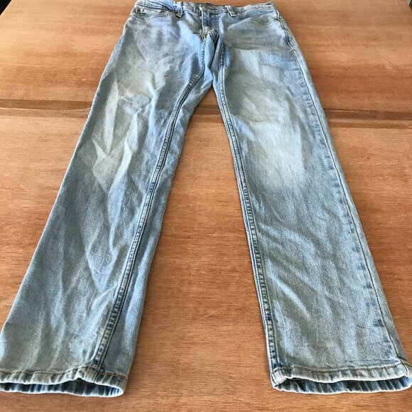 Levi's 511 Straight Leg Jeans Men 29x29 Blue Low Rise Medium Wash Stretch Cowboy - Picture 1 of 12